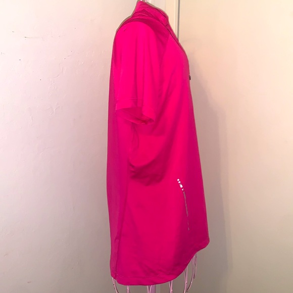 -🎄Women's ASICS Golf Pink Zipper Front S/S Shirt-Small AS IS - Picture 8 of 10